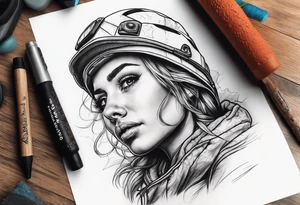 Indoor climbing idea tattoo idea