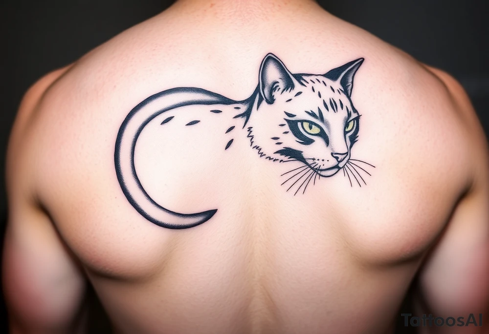 Black Cat tattoo idea