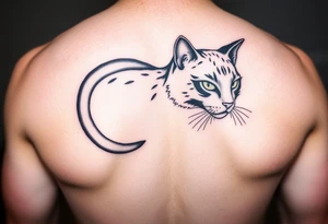 Black Cat tattoo idea