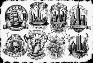 New York City vintage tattoo idea