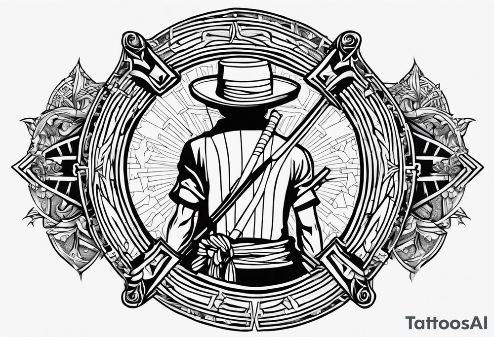 Zoro one piece tattoo to get on my forearm about 5-7 cm in length tattoo idea