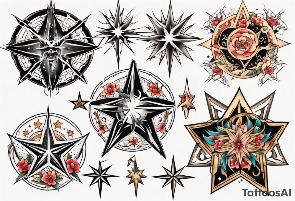 Star tattoo tattoo idea