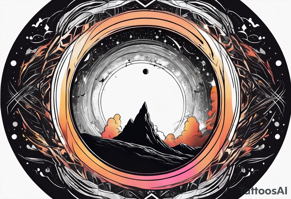 A black hole tattoo idea