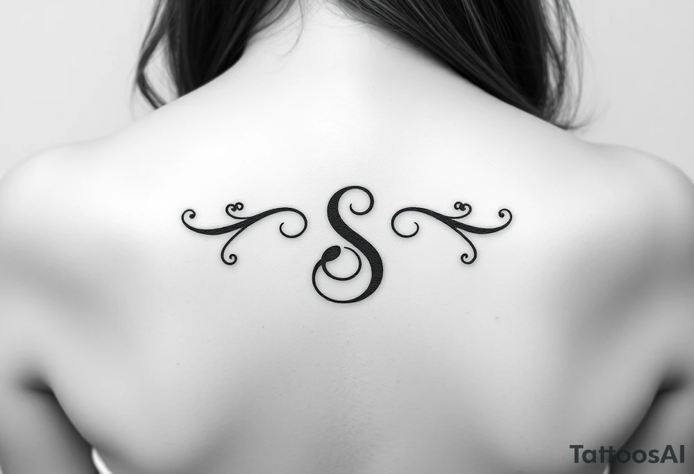 Partnertattoo für Ehepaar, dazu den Anfangsbuchstaben S von dem gemeinsamen Nachnamen tattoo idea