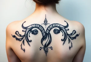 Emily. Aries. Feminine dark erotic tattoo idea