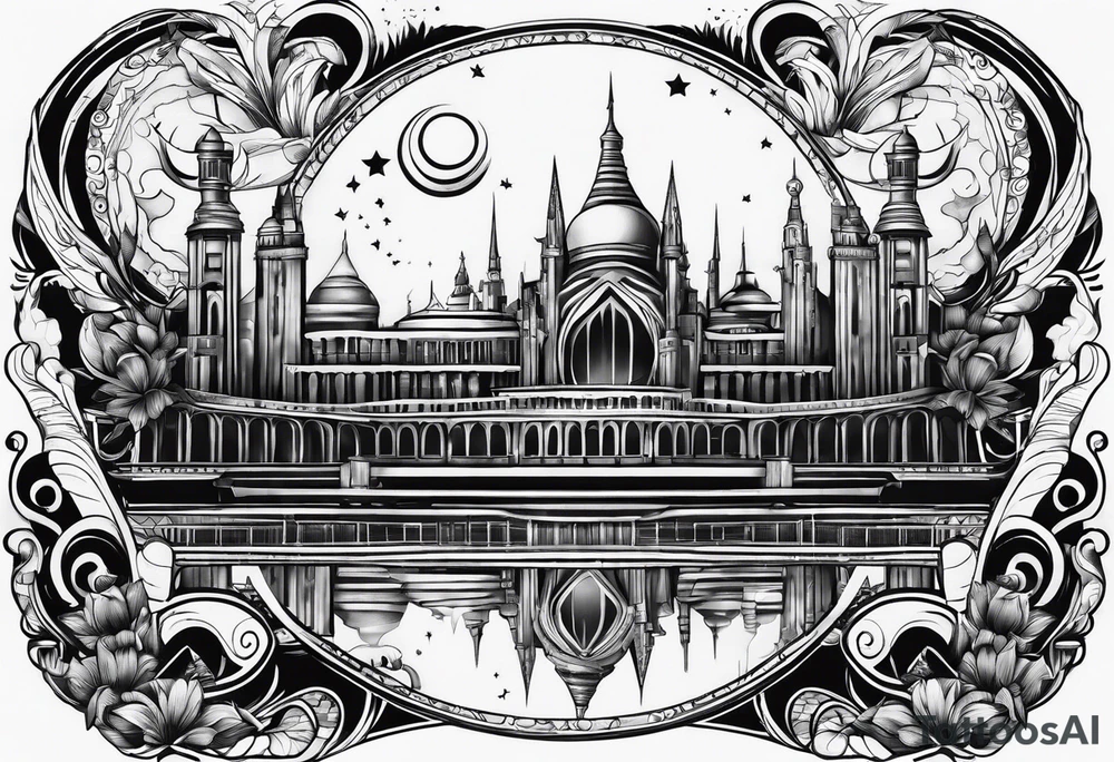 Tomorrowland music tattoo idea