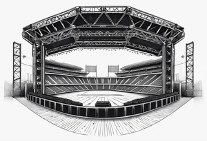 Truss, stage,show, music, mix stadion, faders tattoo idea