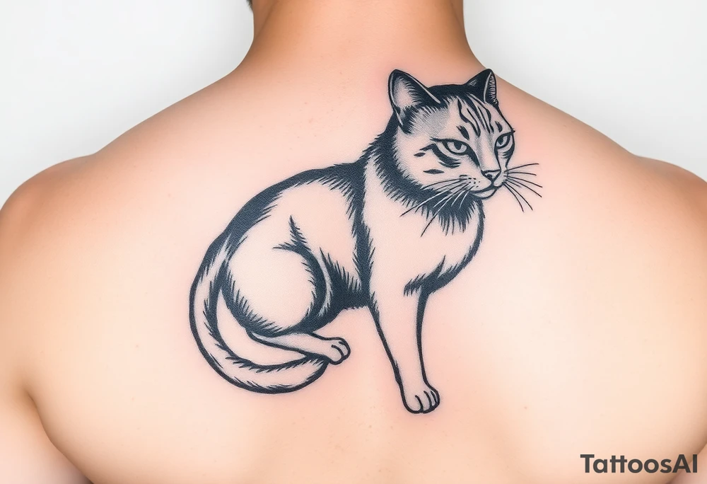 Black Cat tattoo idea