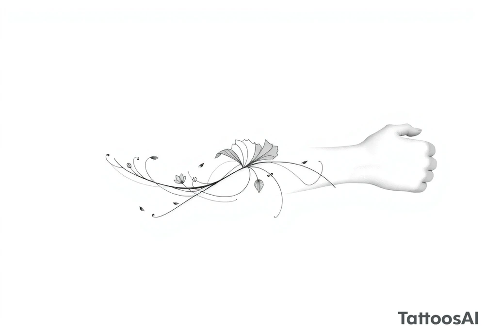 Размытые линии, мифология, свободно tattoo idea