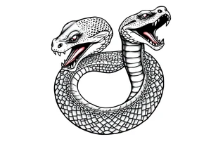 Dangerous Big Snake back Tattoo tattoo idea