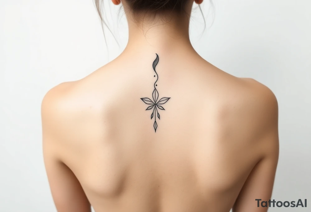 tattos down my spine tattoo idea