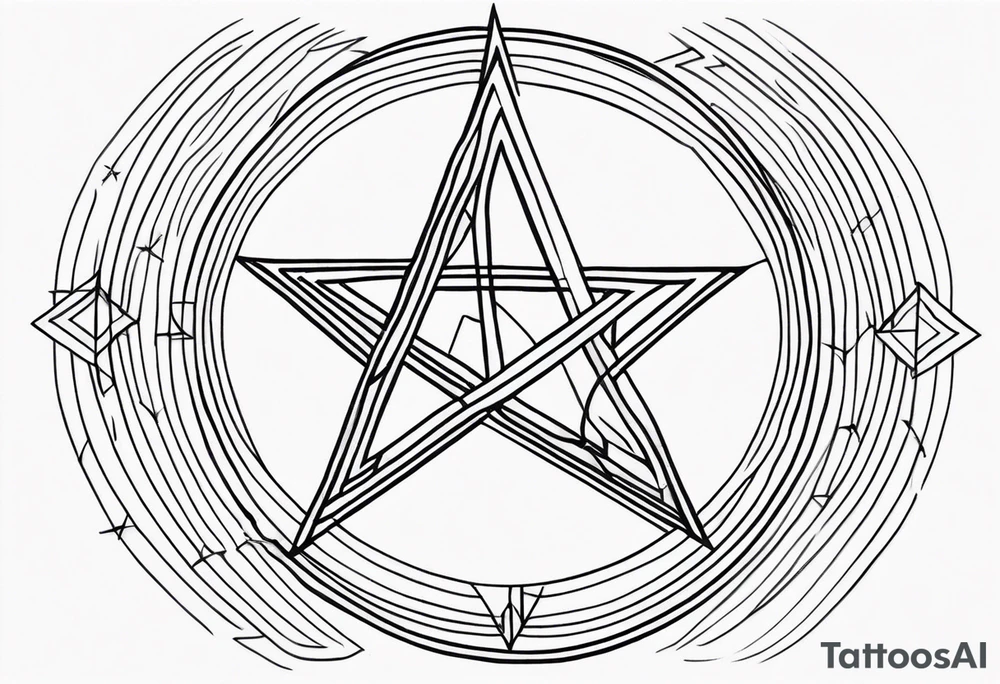 Pentagram tattoo idea