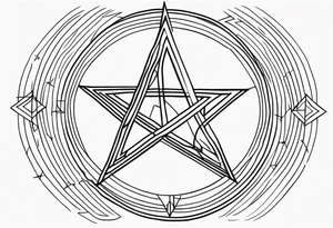 Pentagram tattoo idea