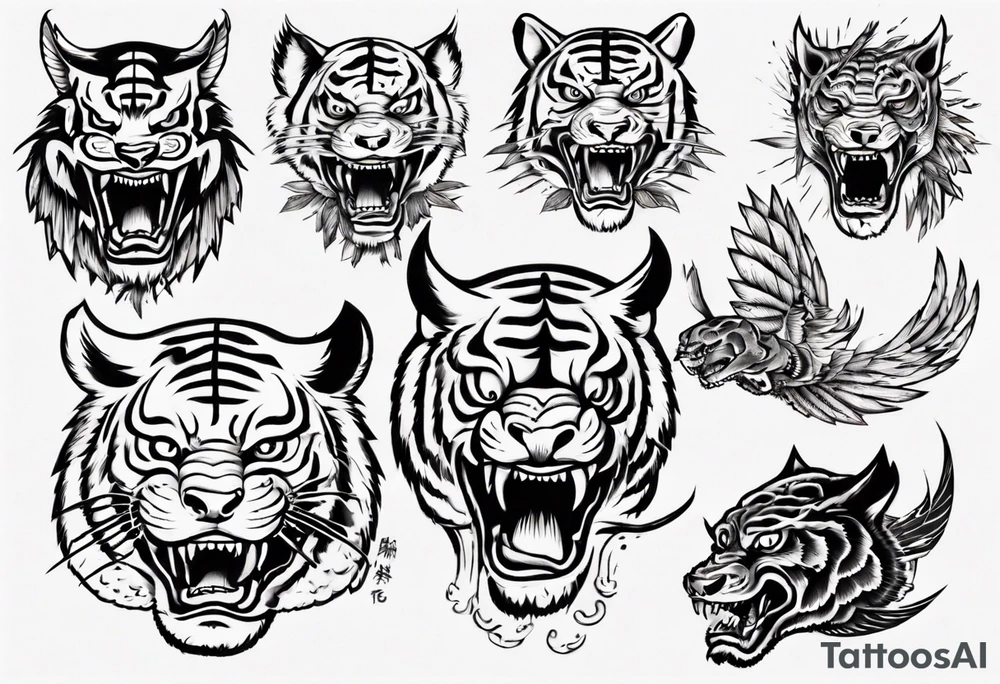 Flying tiger tattoo idea