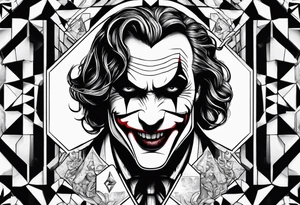 a tattoo that fill up the outside of the whole forearm with joker tattoo idea