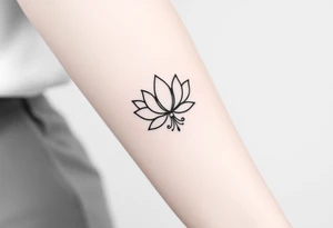 Lotus and Leo symbol tattoo idea