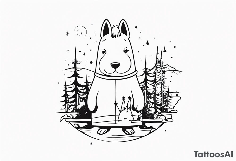 mumin, grunge, punk tattoo idea