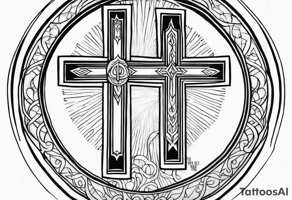 "your faith had healed you, go in peace" tattoo idea