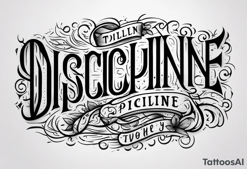 discipline tattoo idea