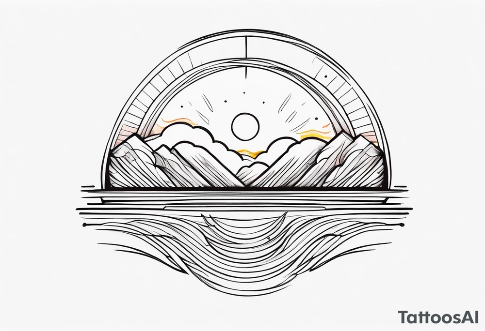 sunrise tattoo idea