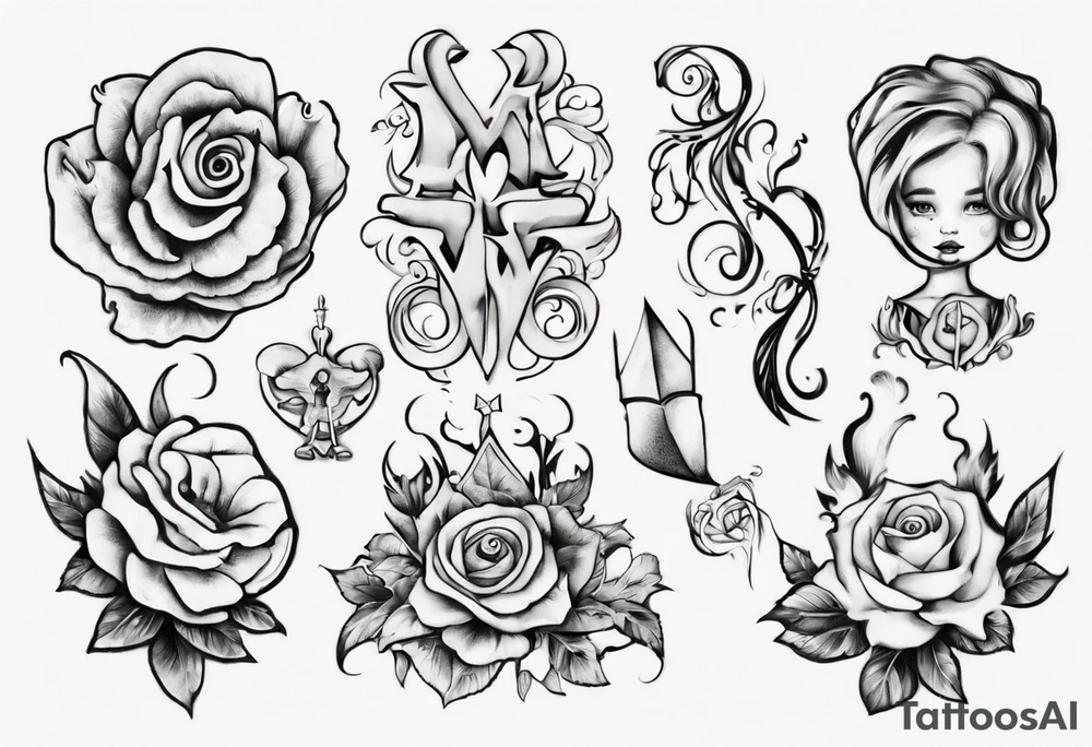 my kids' names: Lucas and Margaret and something that symbolizes love tattoo idea