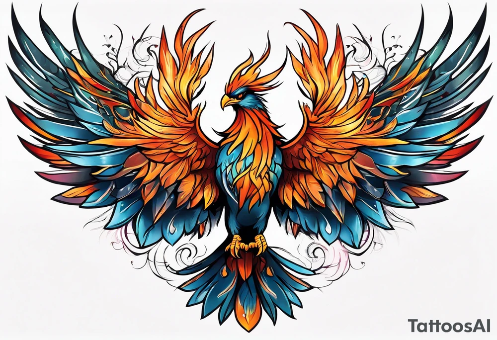 Phoenix tattoo idea