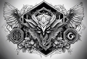 hexagon valkyrie tattoo idea