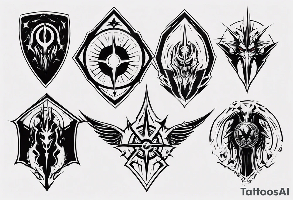 Warlock emblem tattoo idea