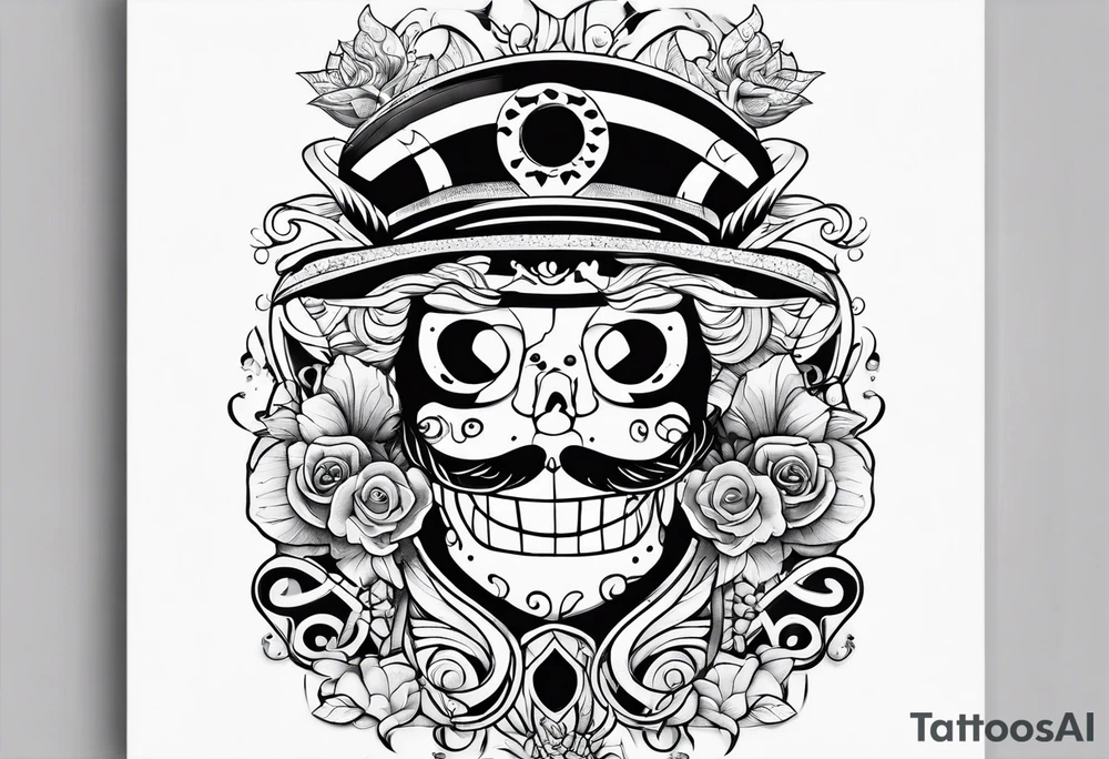 One piece tattoo idea