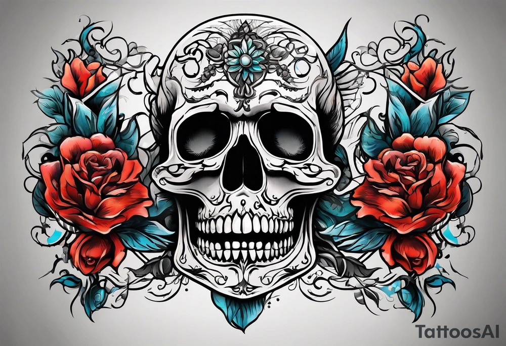 dead inside happy on the outside tattoo idea