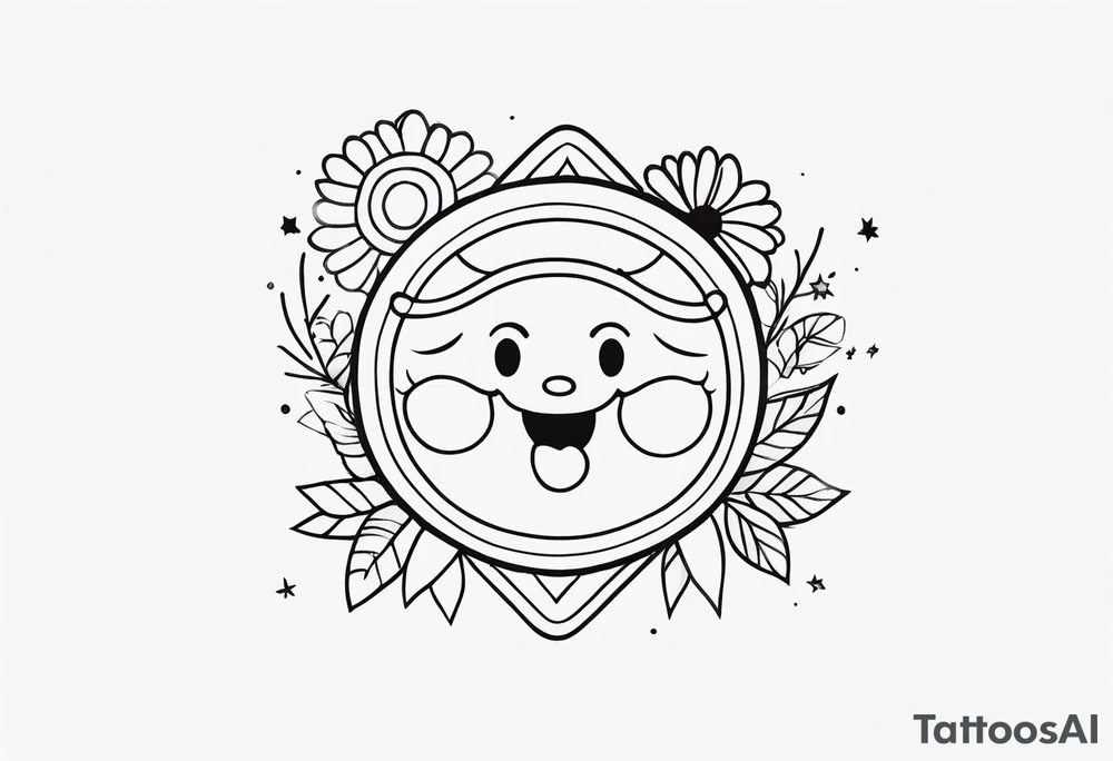 Happy, jolly , cute tattoo idea