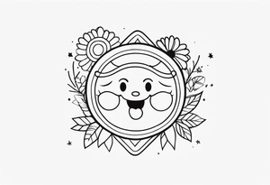 Happy, jolly , cute tattoo idea