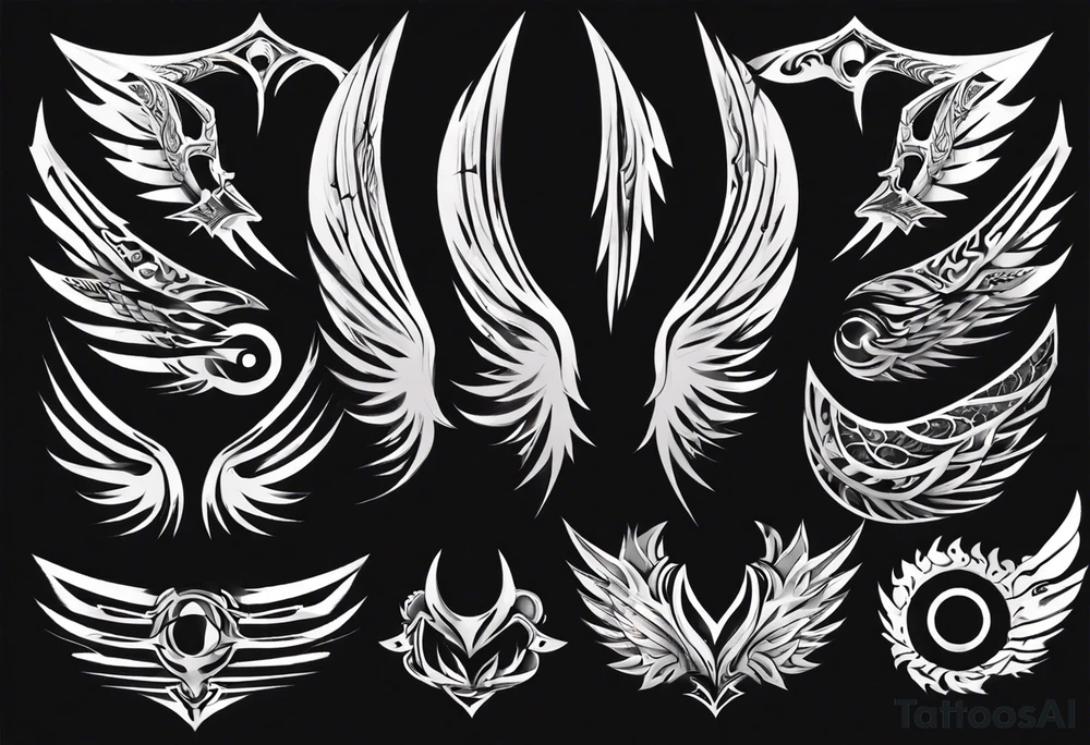 Wing
Texture
Holes
Sharp tattoo idea