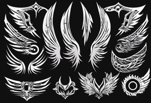 Wing
Texture
Holes
Sharp tattoo idea