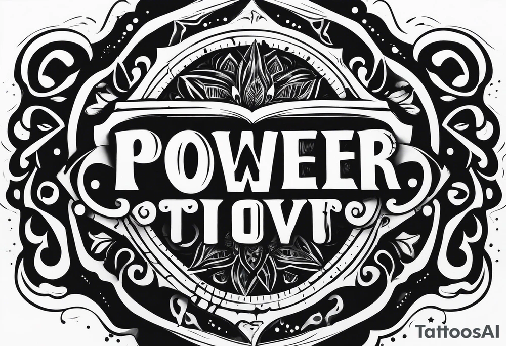 Every day, every hour, turn the pain into power tattoo idea