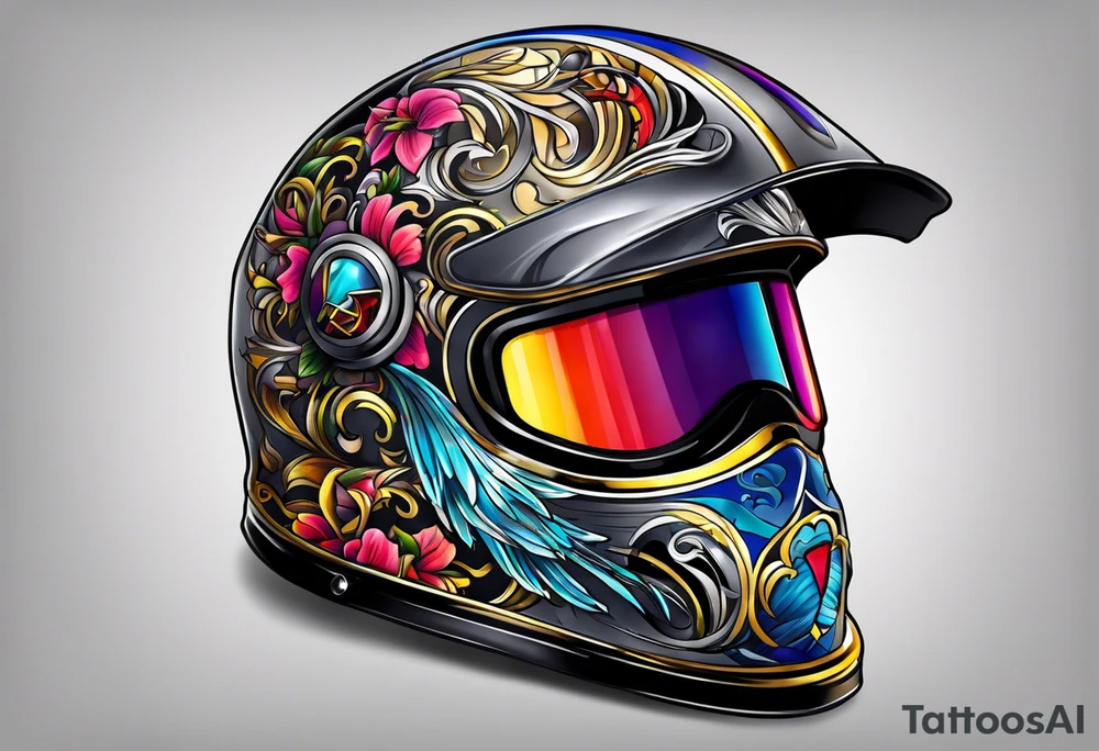 Welding helmet tattoo idea