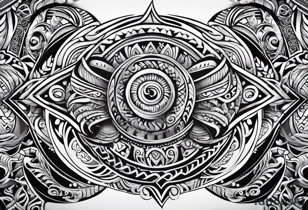 maori tattoo that represents family for shoulder and arm tattoo idea