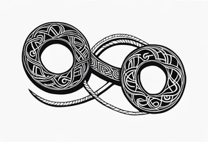 norse mythology world serpent tattoo idea