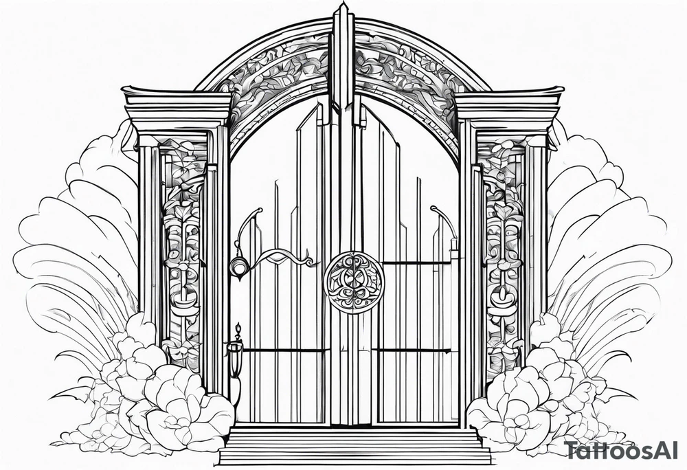 heaven gate vector tattoo idea