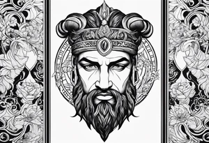 Tattoo that symbolizes Strentgh and pain with Greek mythology tattoo idea