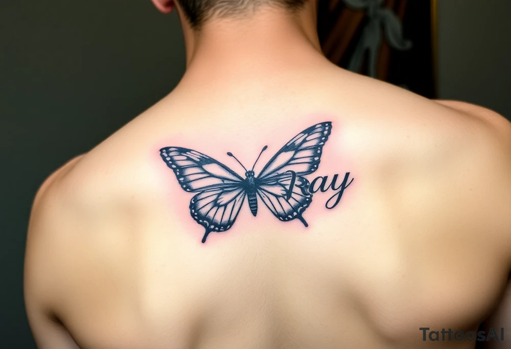 name 
EllaRay with a butterfly tattoo idea