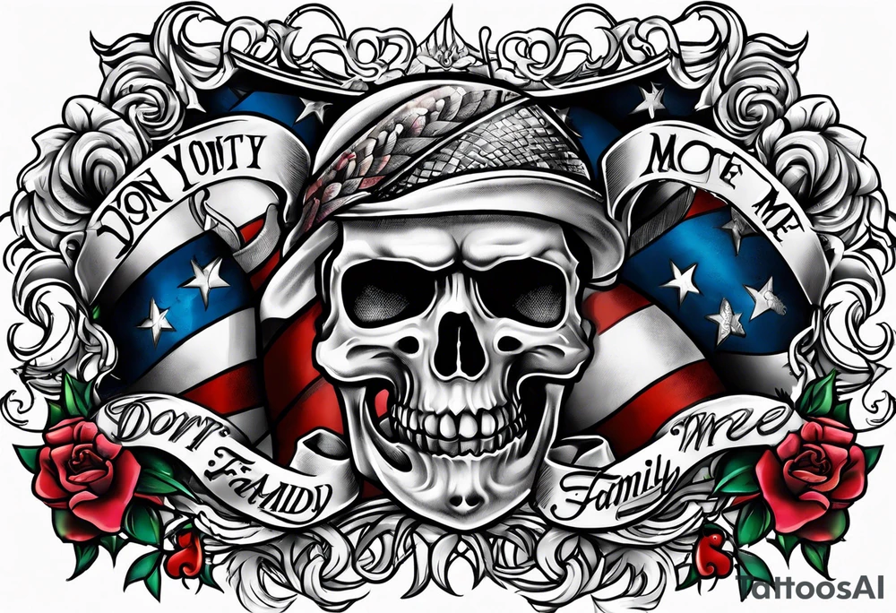 love your family, and dont tread on me tattoo idea