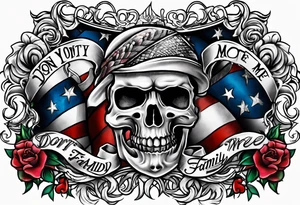 love your family, and dont tread on me tattoo idea