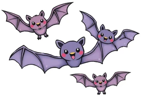 10 cute bats tattoo idea