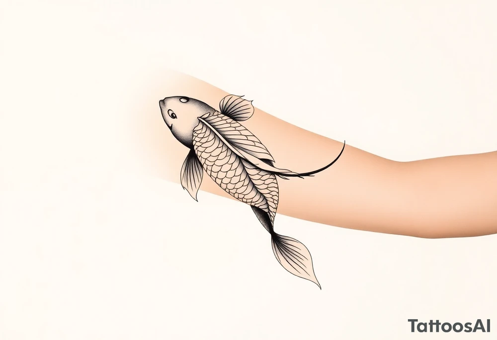 Koi fish tattoo idea