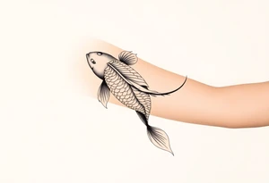 Koi fish tattoo idea