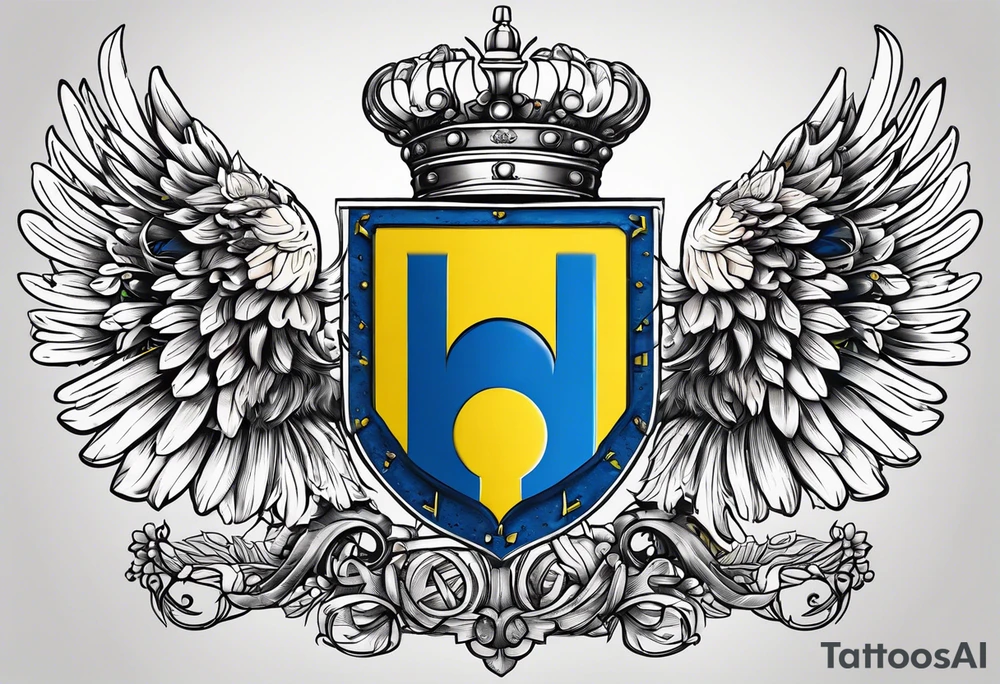 coat of arms of Ukraine tattoo idea