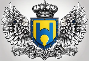 coat of arms of Ukraine tattoo idea