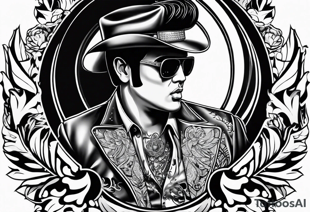 Las Vegas Wedding elvis tattoo idea