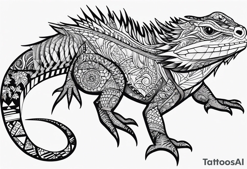 tuatara tattoo idea